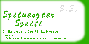 szilveszter szeitl business card